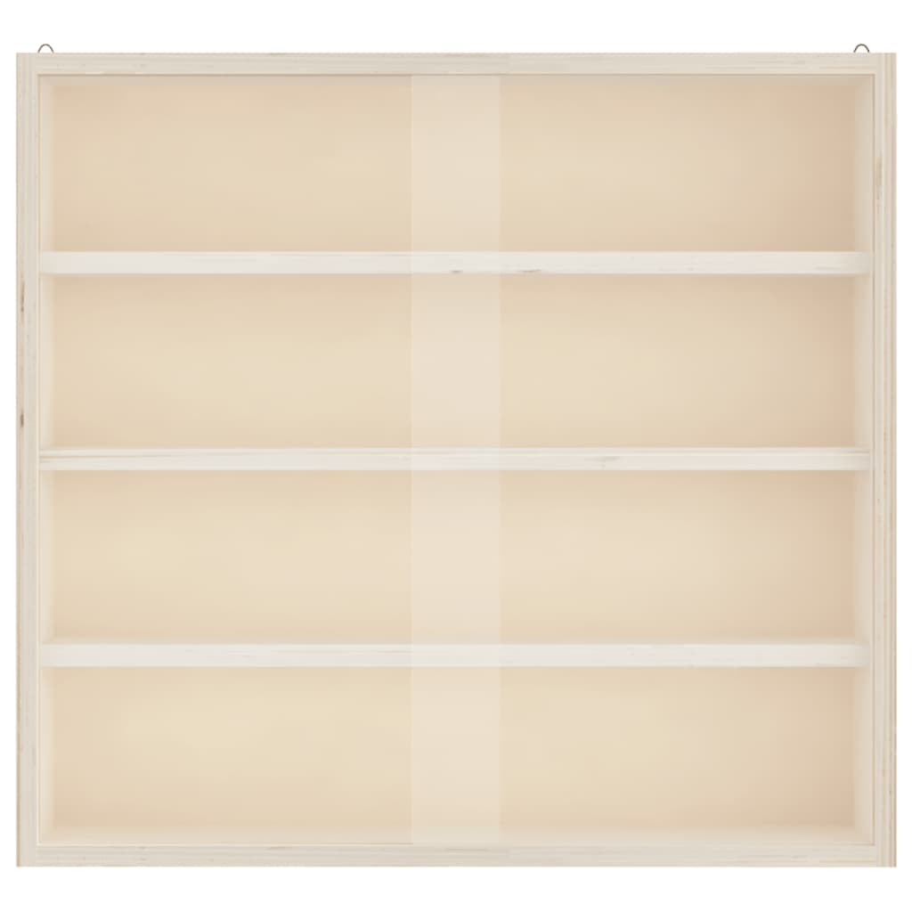vidaXL Teca da Collezione in Legno con Porte 40x8,5x37 cm