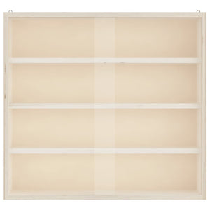 vidaXL Teca da Collezione in Legno con Porte 40x8,5x37 cm