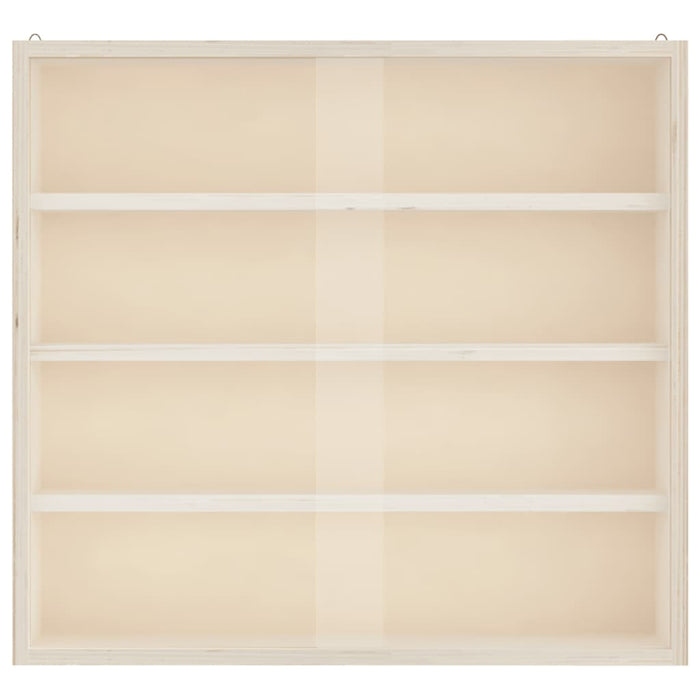 vidaXL Teca da Collezione in Legno con Porte 40x8,5x37 cm