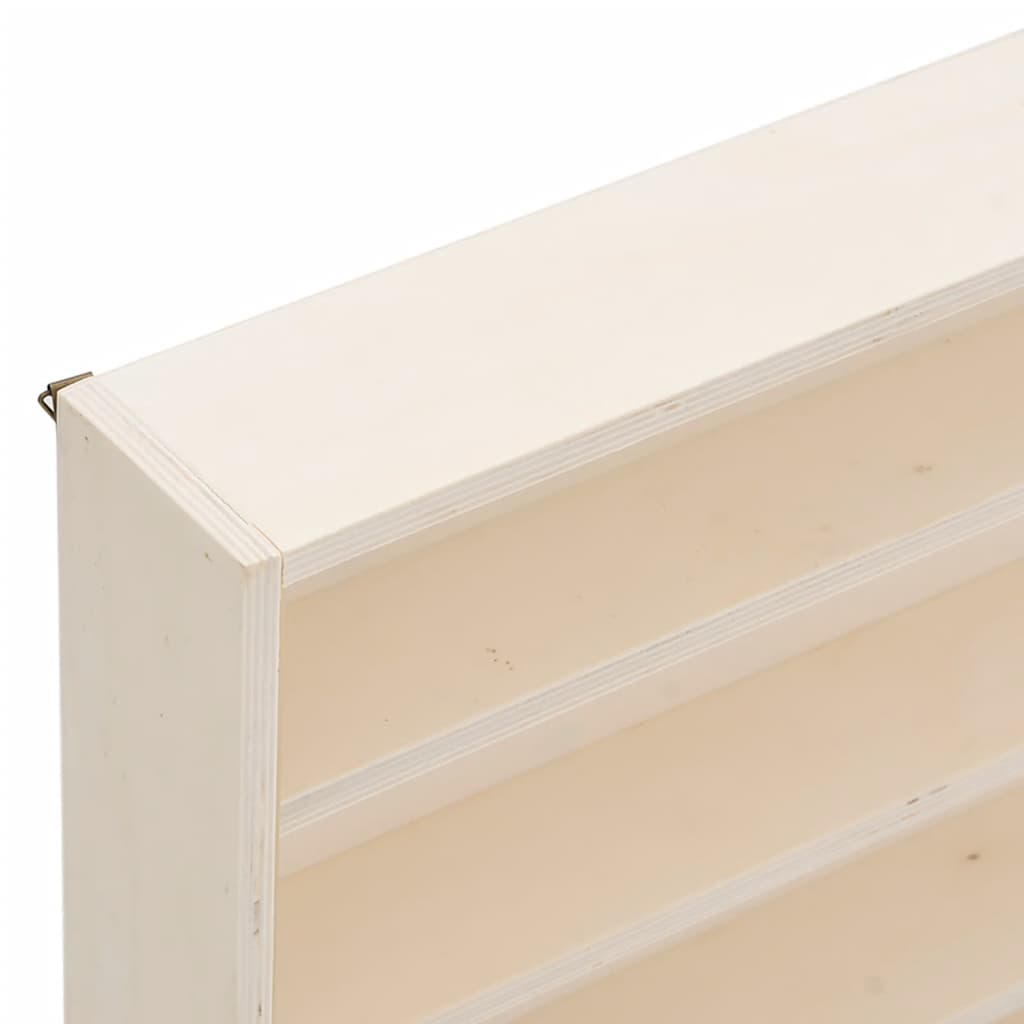vidaXL Teca da Collezione in Legno con Porte 40x8,5x37 cm