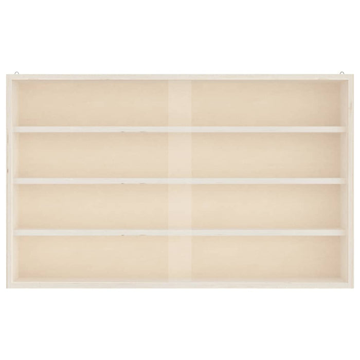 vidaXL Teca da Collezione in Legno con Porte 60x8,5x37 cm