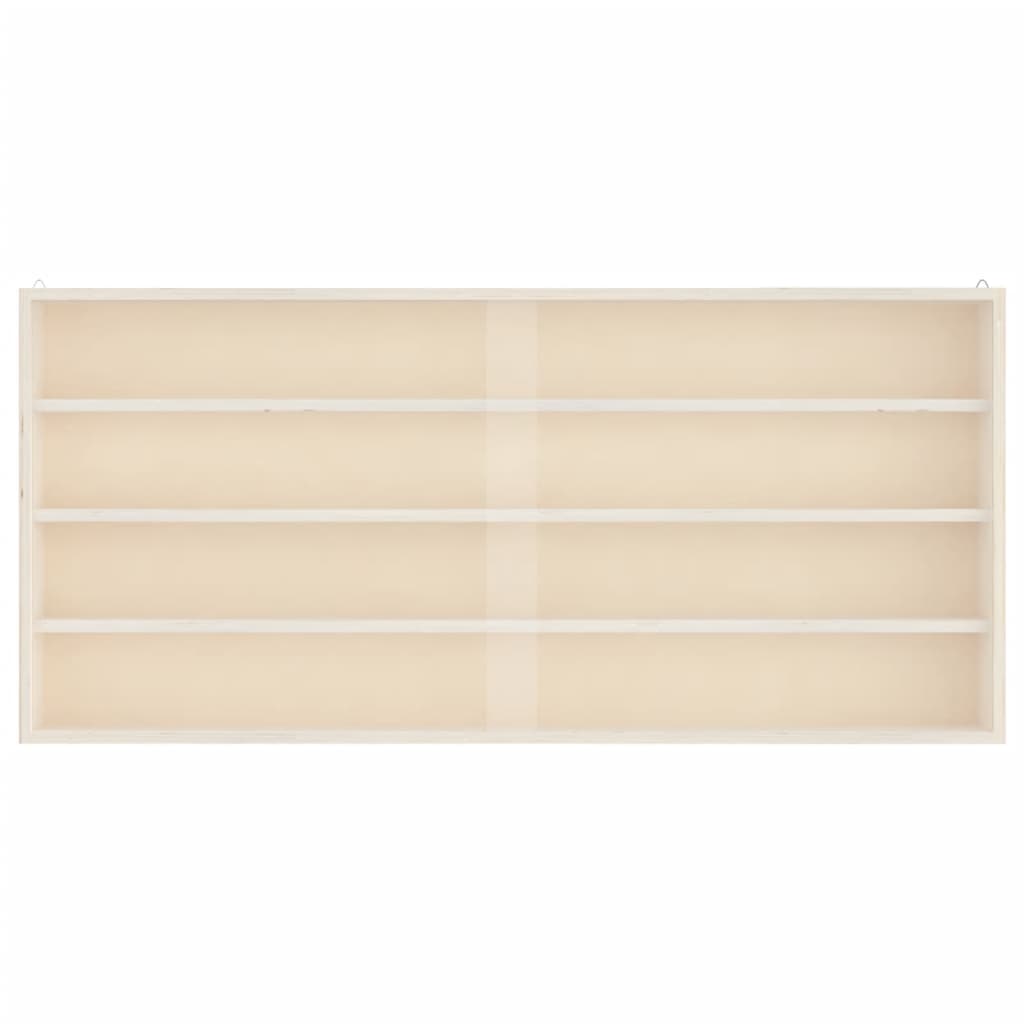 vidaXL Teca da Collezione in Legno con Porte 80x8,5x37 cm