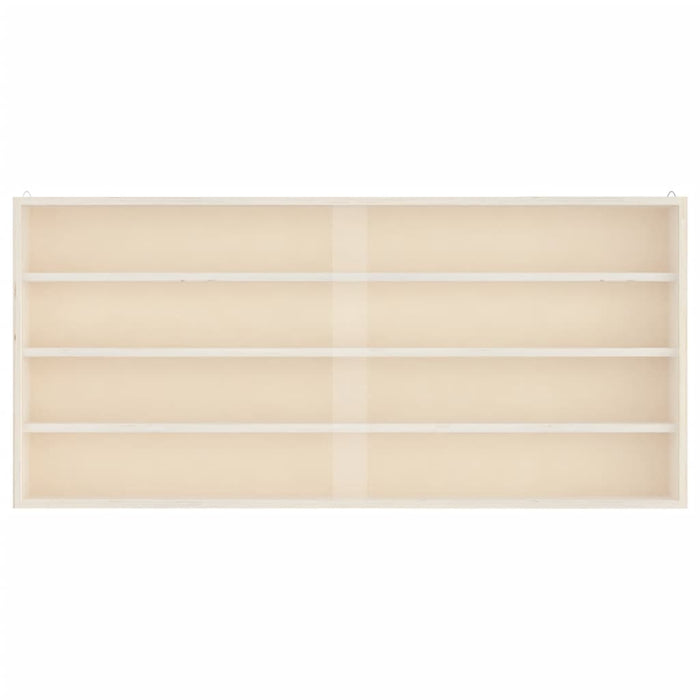 vidaXL Teca da Collezione in Legno con Porte 80x8,5x37 cm