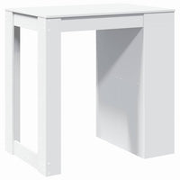 vidaXL Tavolo da Bar Bianco 102x70x103,5 cm in Truciolato