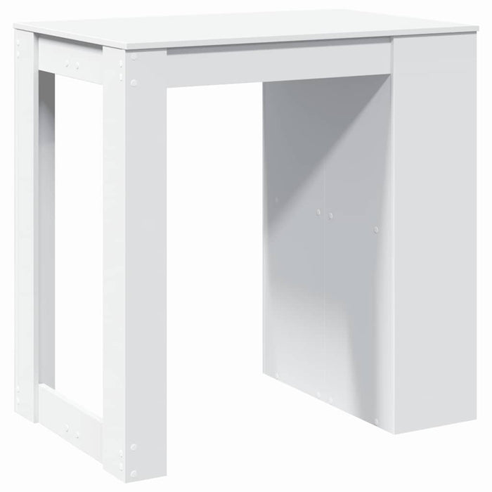 vidaXL Tavolo da Bar Bianco 102x70x103,5 cm in Truciolato