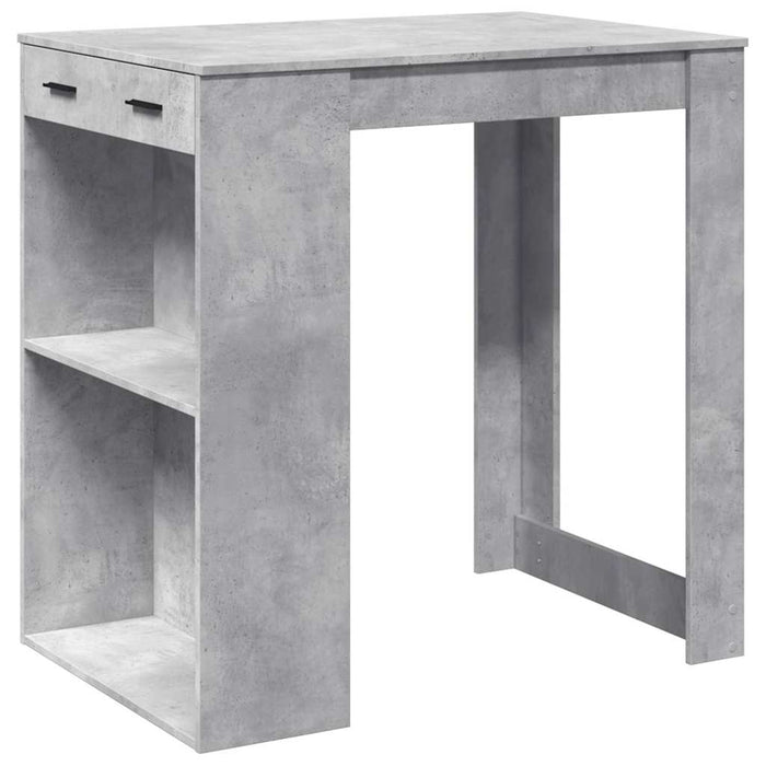 Tavolo da Bar Grigio Cemento 102x70x103,5 cm in Truciolato 3309324
