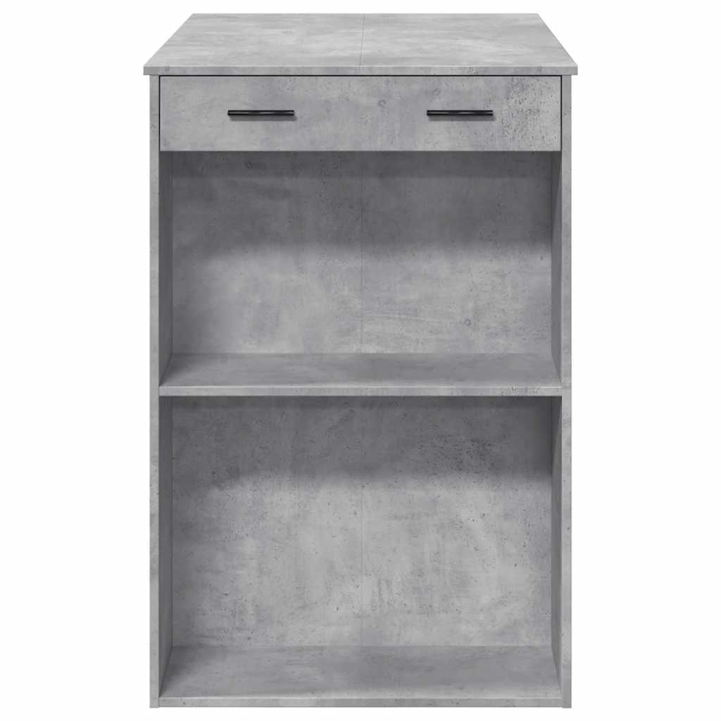 Tavolo da Bar Grigio Cemento 102x70x103,5 cm in Truciolato 3309324