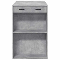 Tavolo da Bar Grigio Cemento 102x70x103,5 cm in Truciolato 3309324