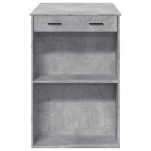 Tavolo da Bar Grigio Cemento 102x70x103,5 cm in Truciolato 3309324