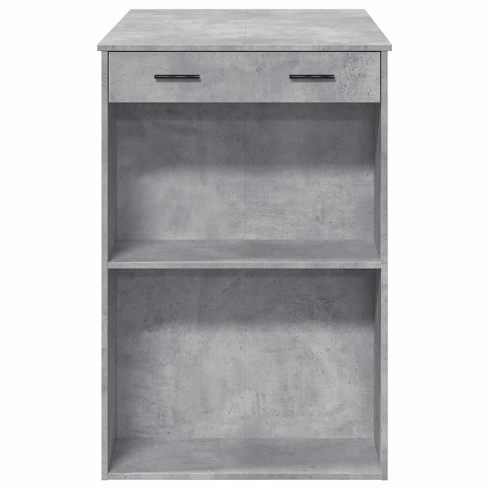 Tavolo da Bar Grigio Cemento 102x70x103,5 cm in Truciolato 3309324