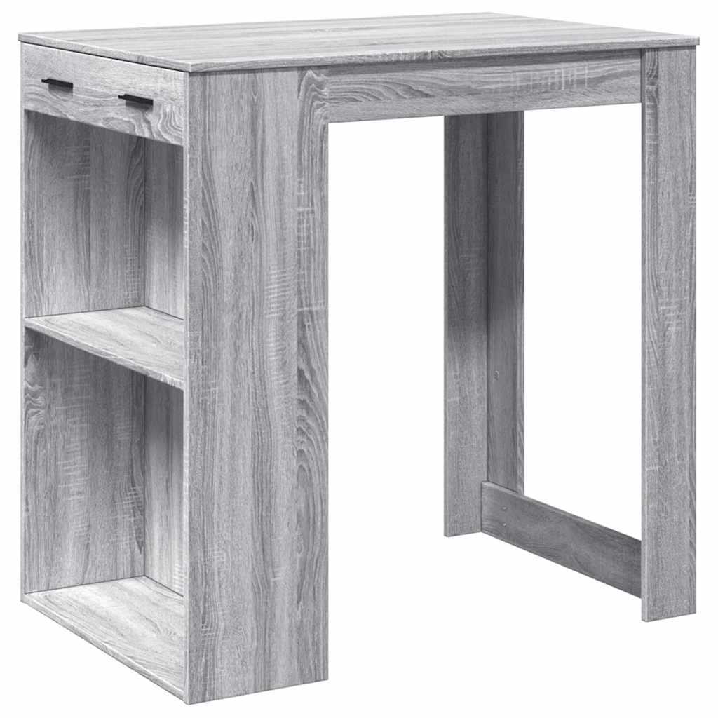 Tavolo da Bar Grigio Sonoma 102x70x103,5 cm in Truciolato 3309326
