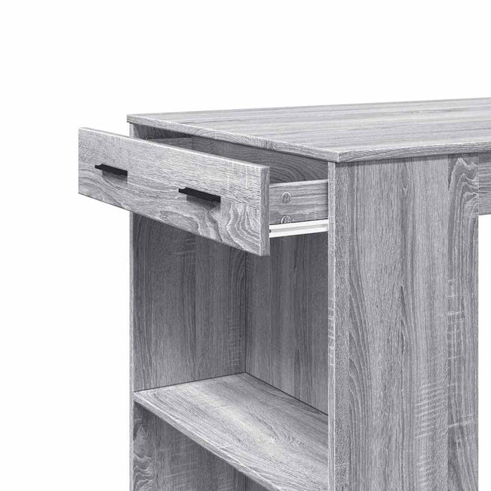 Tavolo da Bar Grigio Sonoma 102x70x103,5 cm in Truciolato 3309326