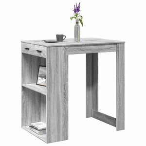 Tavolo da Bar Grigio Sonoma 102x70x103,5 cm in Truciolato 3309326