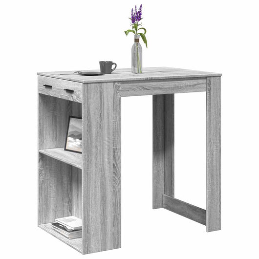Tavolo da Bar Grigio Sonoma 102x70x103,5 cm in Truciolato 3309326
