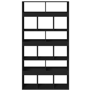 Divisorio Stanza Nero 100x33x187,5 cm in Truciolato 3309376