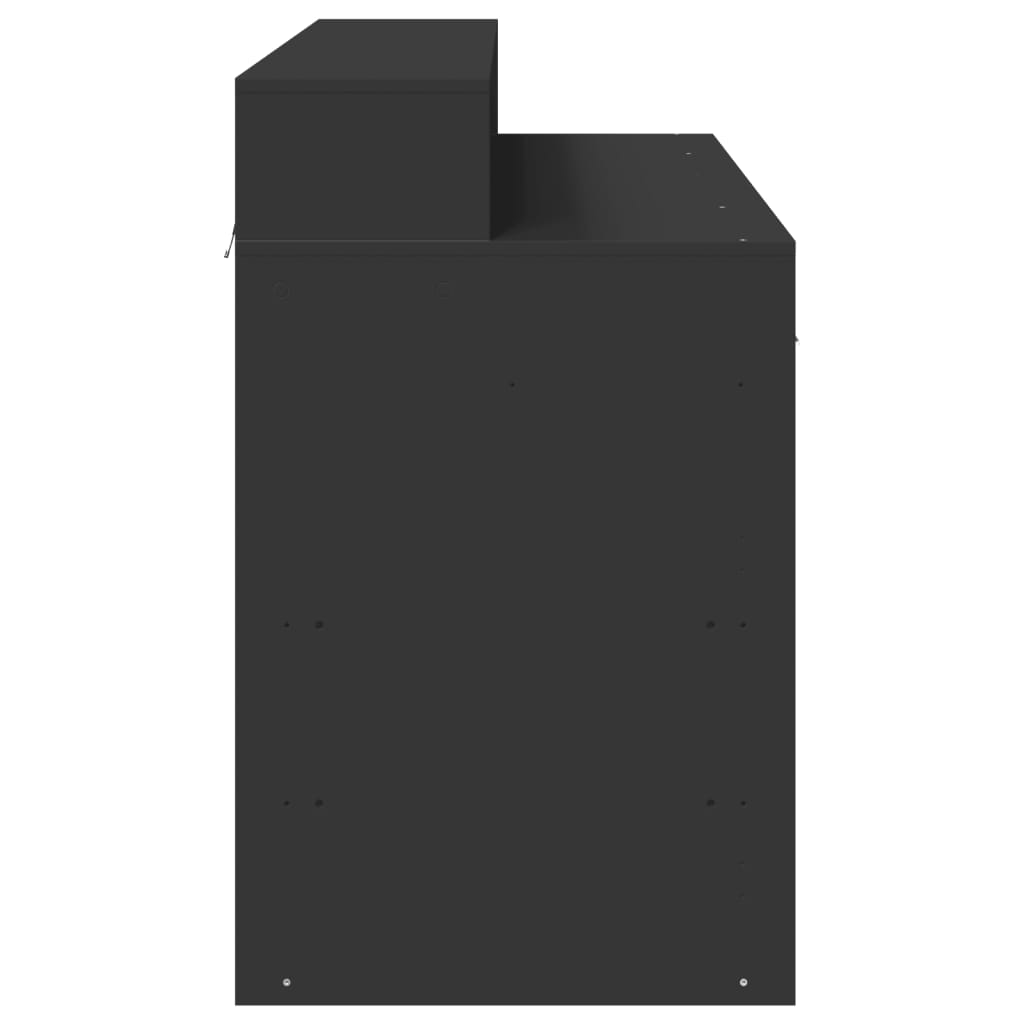 Scrivania con Luci LED Nera 120x55x91 cm in Legno Multistrato 3309412