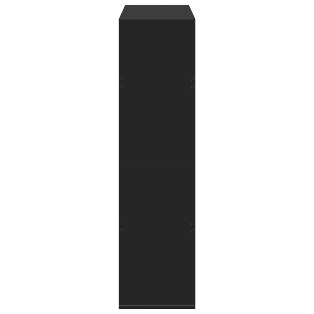 vidaXL Divisorio Stanza Nero 100x33x125,5 cm in Truciolato