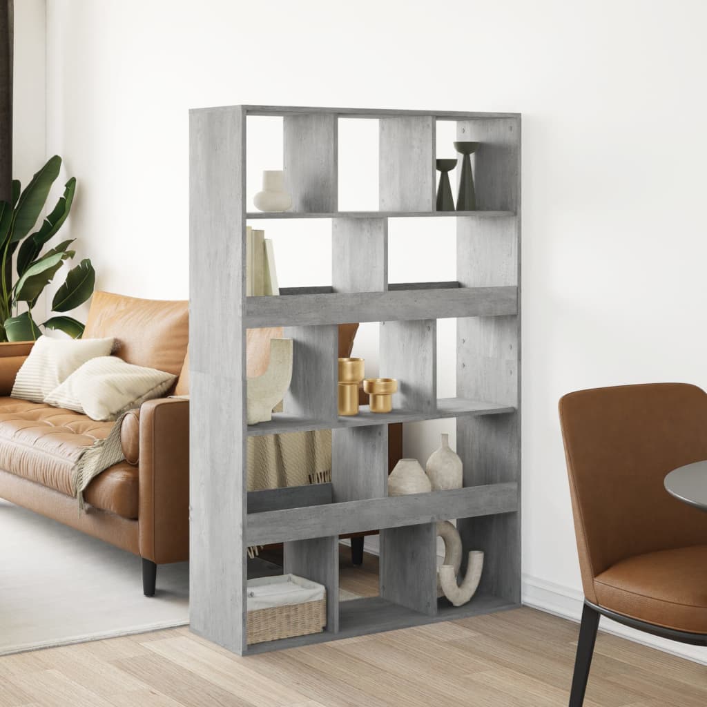 Libreria Grigio Cemento 100x33x156,5 cm in Truciolato 3309531