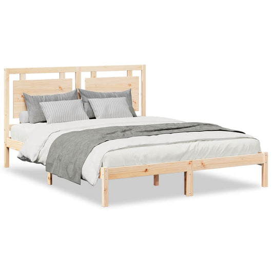 Giroletto Extra Lungo senza Materasso-Struttura Letto 140x210 cm Legno Massello 611378