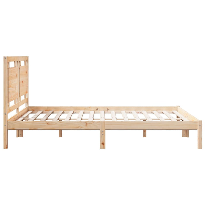 Giroletto Extra Lungo senza Materasso-Struttura Letto 140x210 cm Legno Massello 611378