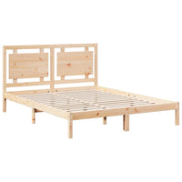 vidaXL Giroletto Extra Lungo senza Materasso 160x210 cm Legno Massello