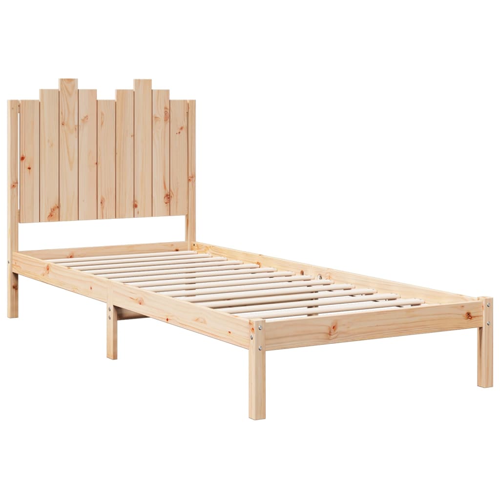 vidaXL Giroletto Extra Lungo senza Materasso 100x210 cm Legno Massello