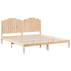 vidaXL Giroletto Extra Lungo senza Materasso 180x210 cm Legno Massello