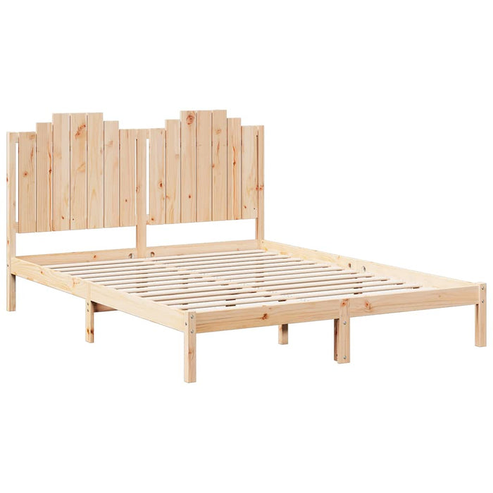 vidaXL Giroletto Extra Lungo senza Materasso 160x220 cm Legno Massello