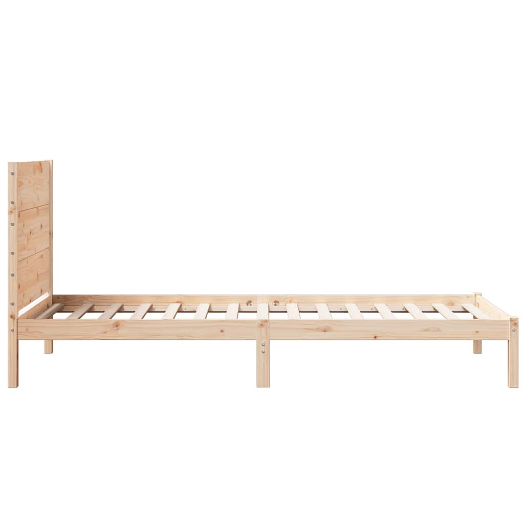 vidaXL Giroletto Extra Lungo senza Materasso 90x210 cm Legno Massello