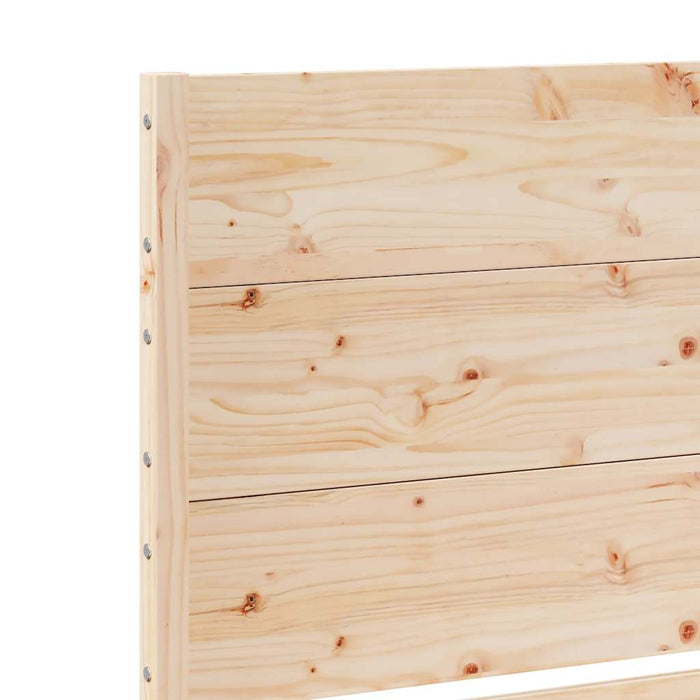 vidaXL Giroletto Extra Lungo senza Materasso 90x210 cm Legno Massello