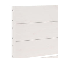 vidaXL Giroletto Extra Lungo senza Materasso Bianco 140x220cm Massello