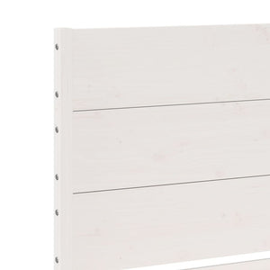 vidaXL Giroletto Extra Lungo senza Materasso Bianco 140x220cm Massello