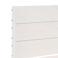 vidaXL Giroletto Extra Lungo senza Materasso Bianco 200x220cm Massello