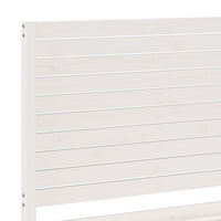 vidaXL Giroletto Extra Lungo senza Materasso Bianco 180x220cm Massello