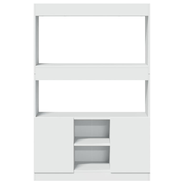 Credenza Bianca 92x33x140 cm in Truciolato 3309609