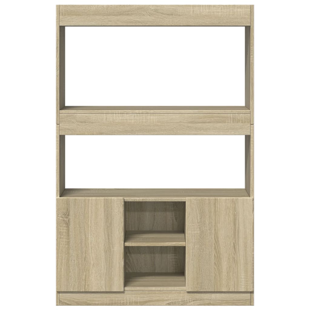 vidaXL Credenza Rovere Sonoma 92x33x140 cm in Legno Multistrato