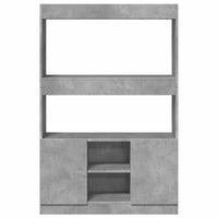 vidaXL Credenza Grigio Cemento 92x33x140 cm in Legno Multistrato