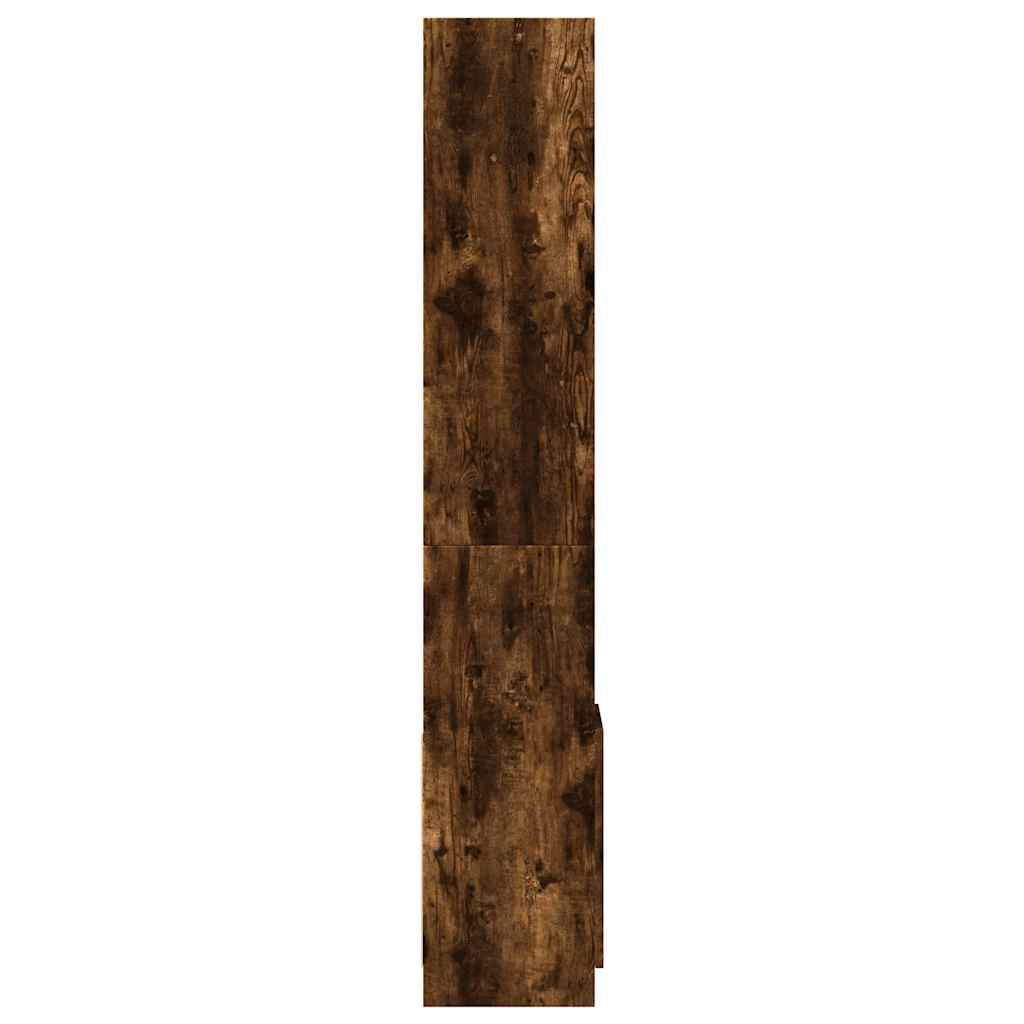 Credenza Rovere Fumo 92x33x180 cm in Legno Multistrato 3309622