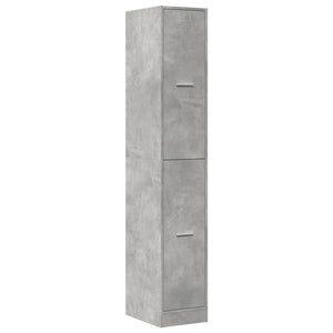 Armadietto da Farmacia Grigio Cemento 30x41x174,5 cm Truciolato 3309630