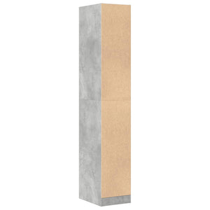 vidaXL Armadietto da Farmacia Grigio Cemento 30x41x174,5 cm Truciolato