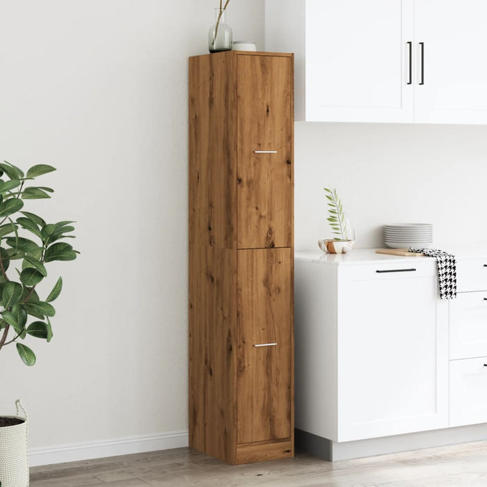 Armadietto da Farmacia Rovere 30x41x174,5 cm in Truciolato