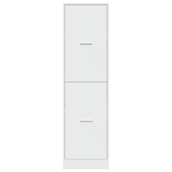 Armadietto da Farmacia Bianco 40x41x144,5 cm in Truciolato 3309636