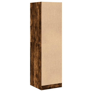 Armadietto da Farmacia Rovere Fumo 40x41x144,5 cm in Truciolato