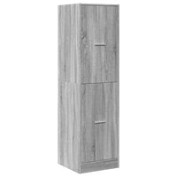 Armadietto da Farmacia Grigio Sonoma 40x41x144,5 cm Truciolato