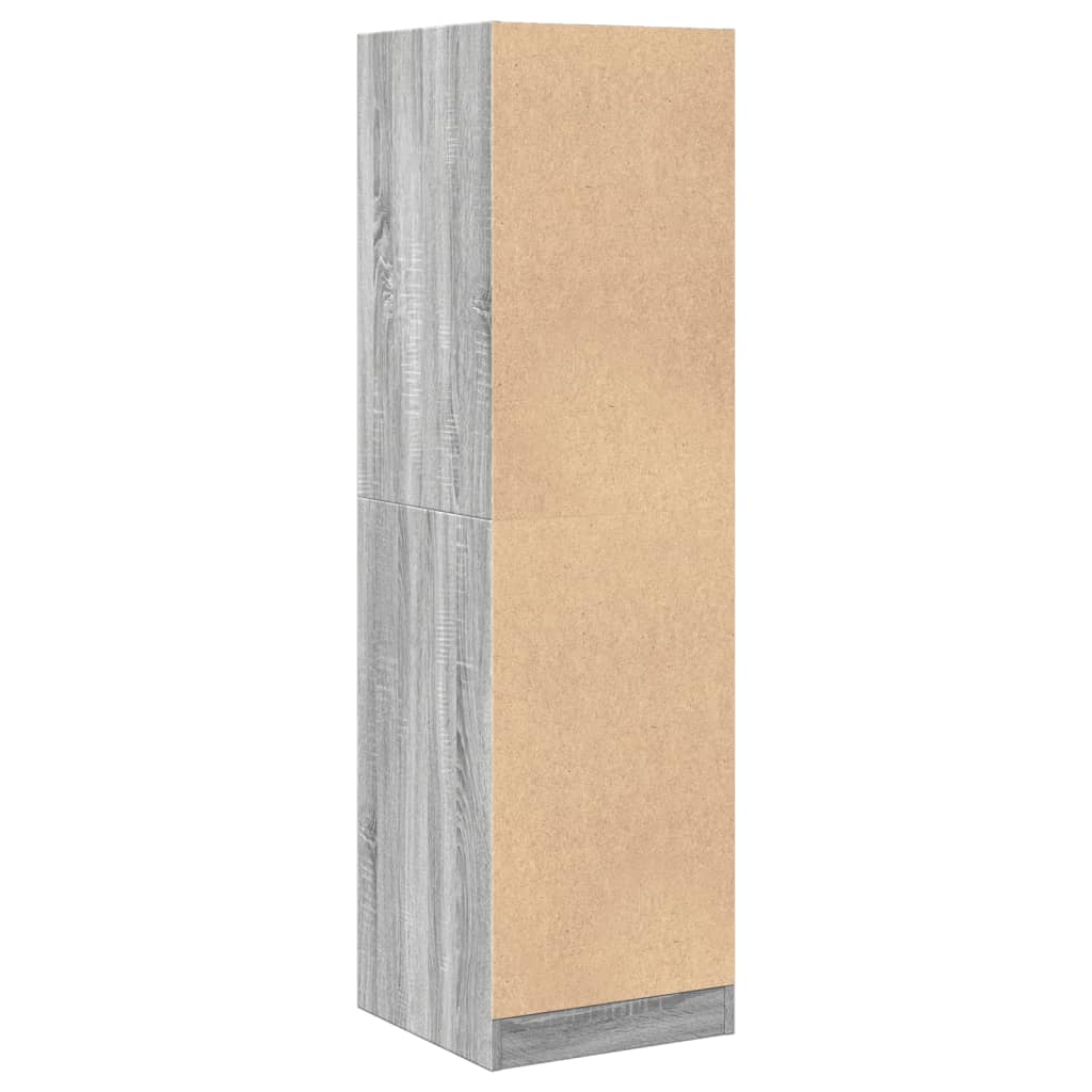 Armadietto da Farmacia Grigio Sonoma 40x41x144,5 cm Truciolato