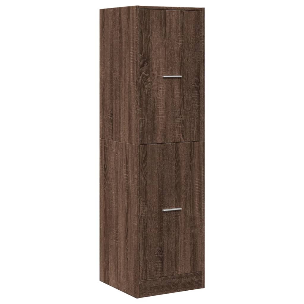 Armadietto da Farmacia Rovere Marrone 40x41x144,5 cm Truciolato