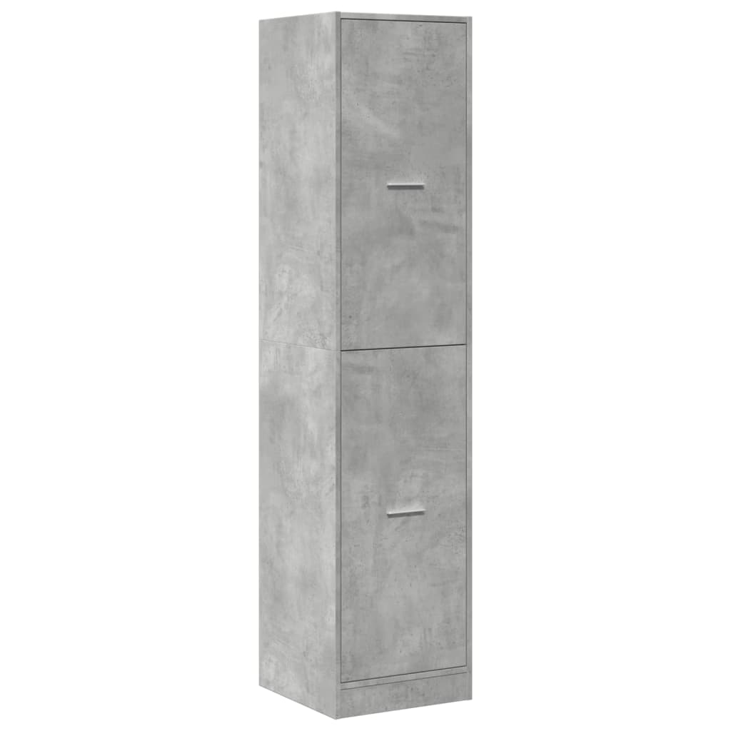 Armadietto da Farmacia Grigio Cemento 40x41x174,5 cm Truciolato