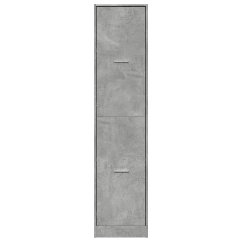 Armadietto da Farmacia Grigio Cemento 40x41x174,5 cm Truciolato 3309648
