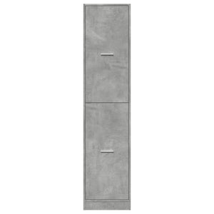Armadietto da Farmacia Grigio Cemento 40x41x174,5 cm Truciolato 3309648