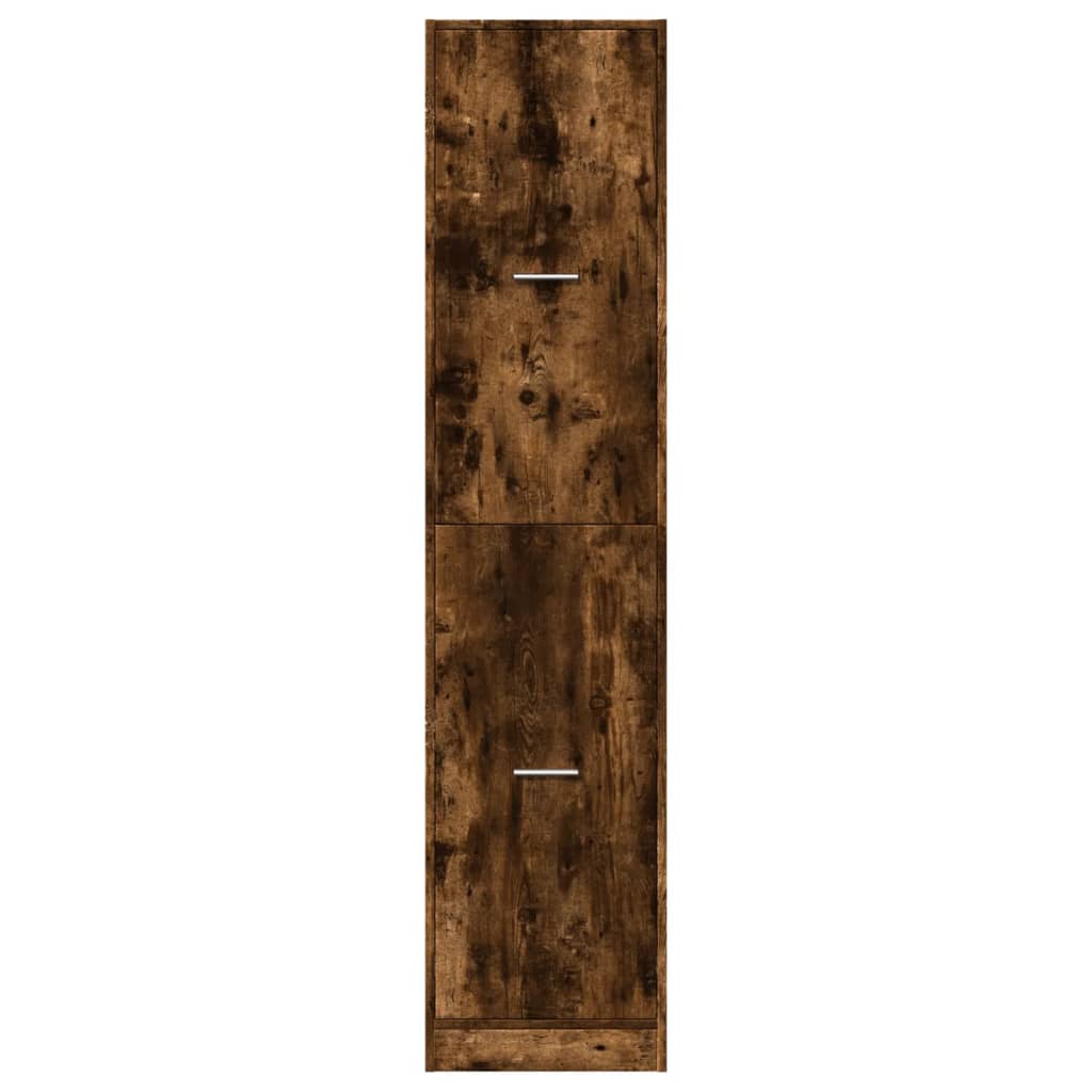 Armadietto da Farmacia Rovere Fumo 40x41x174,5 cm in Truciolato